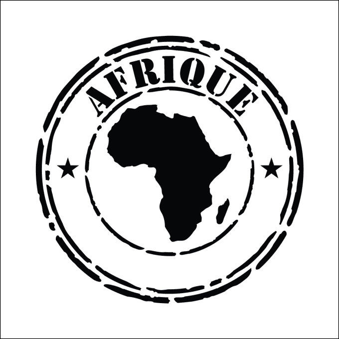 Pochoir tampon Afrique