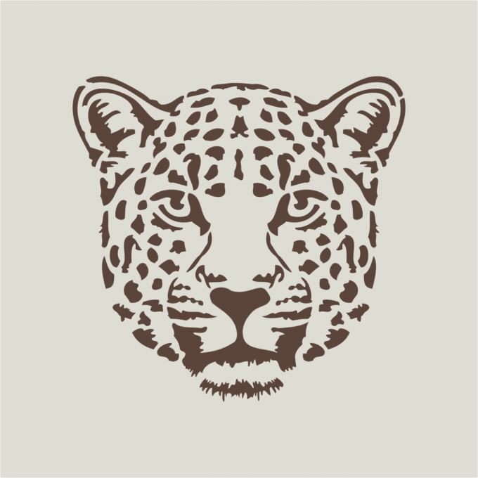 Pochoir léopard