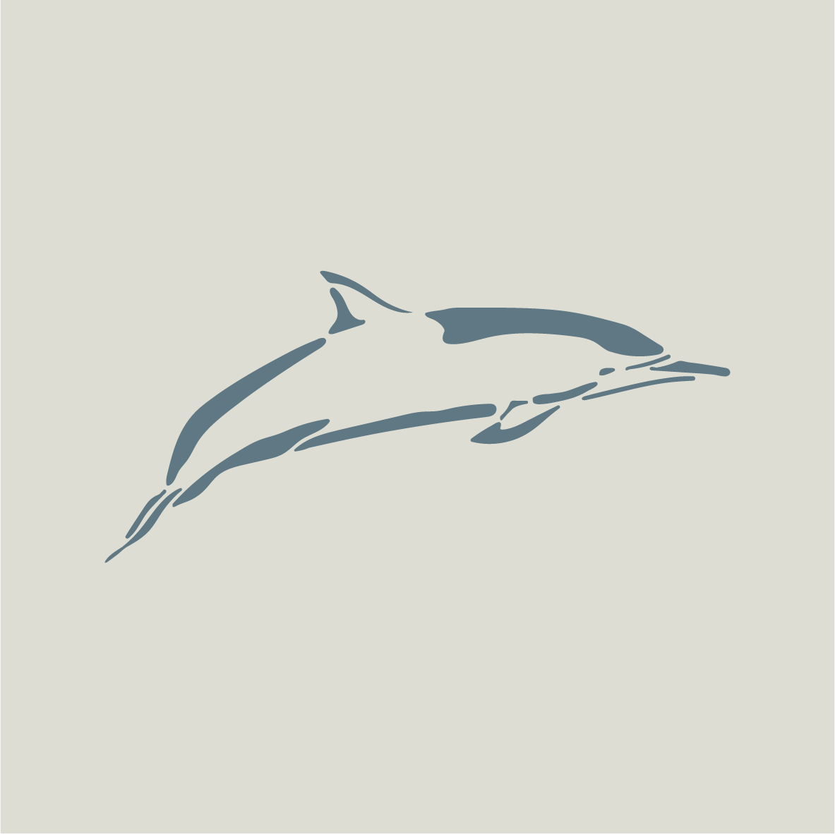 Pochoir dauphin