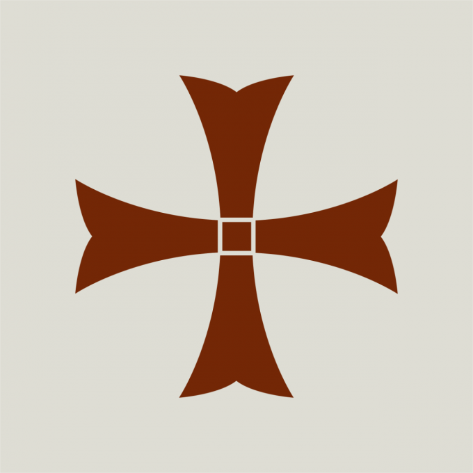 Pochoir croix des Templiers