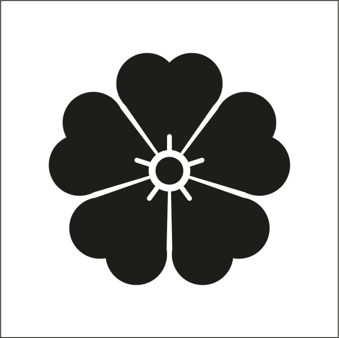Pochoir fleur de sakura