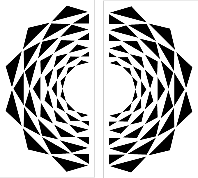 Pochoir rosace