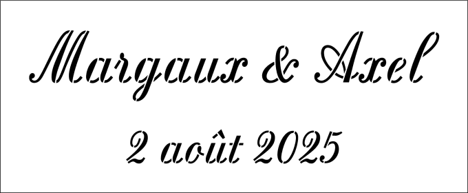 Pochoir sur mesure