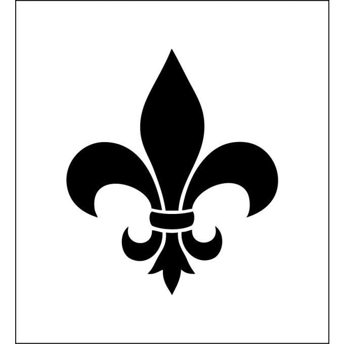 Pochoir fleur de lys