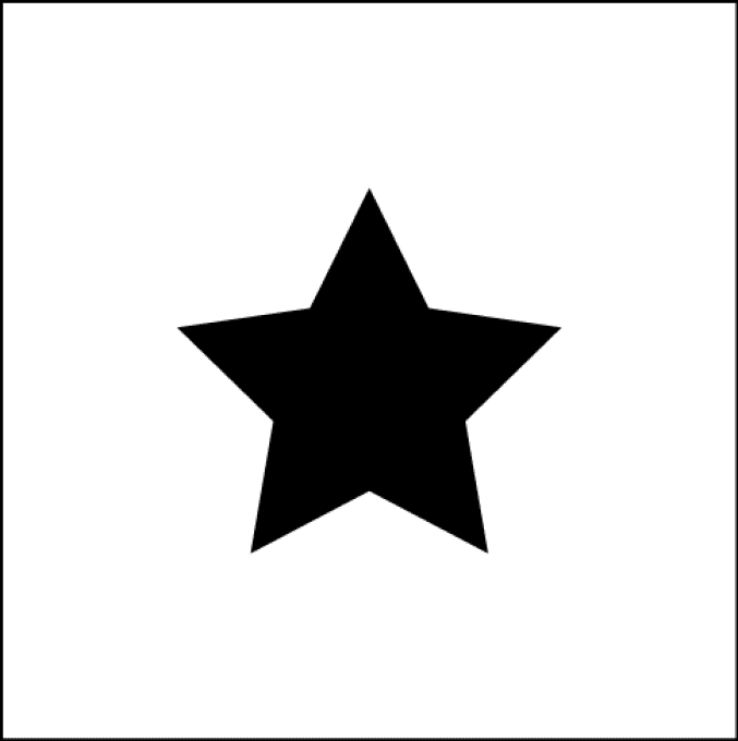 Pochoir étoile