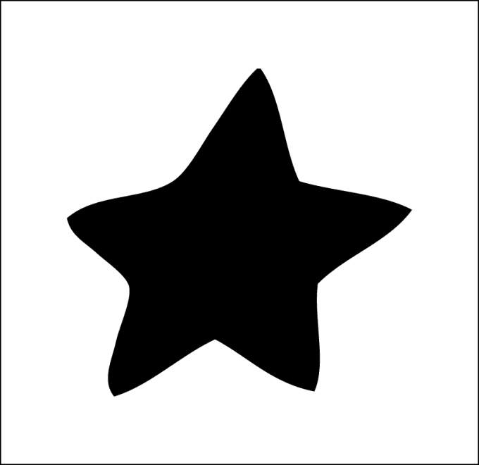 Pochoir étoile