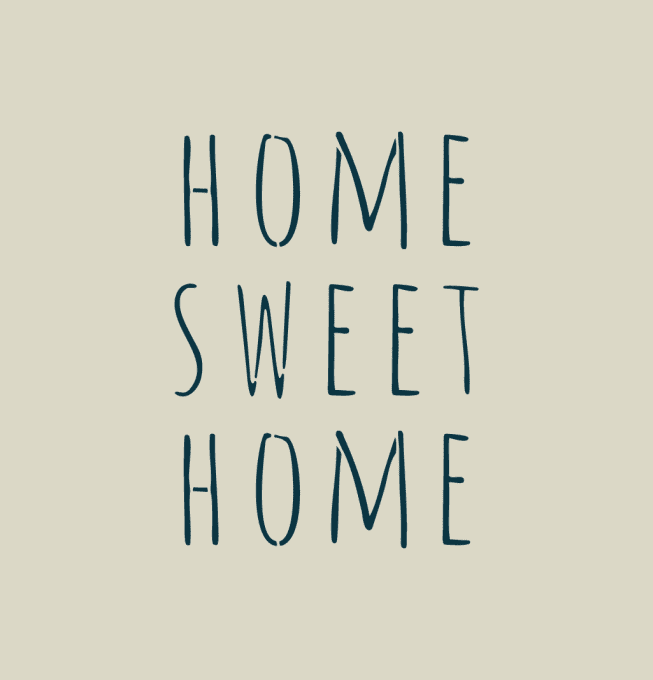 Pochoir Home sweet home