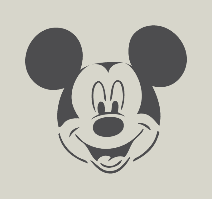 Pochoir Mickey