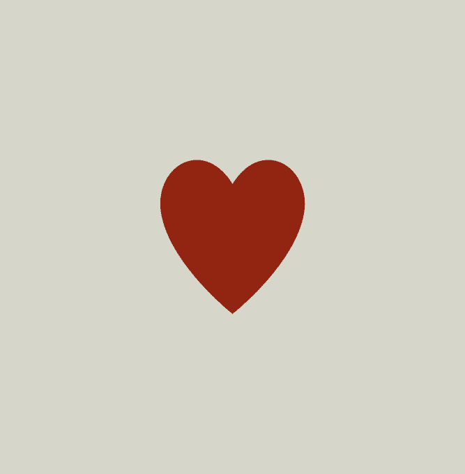 Pochoir coeur