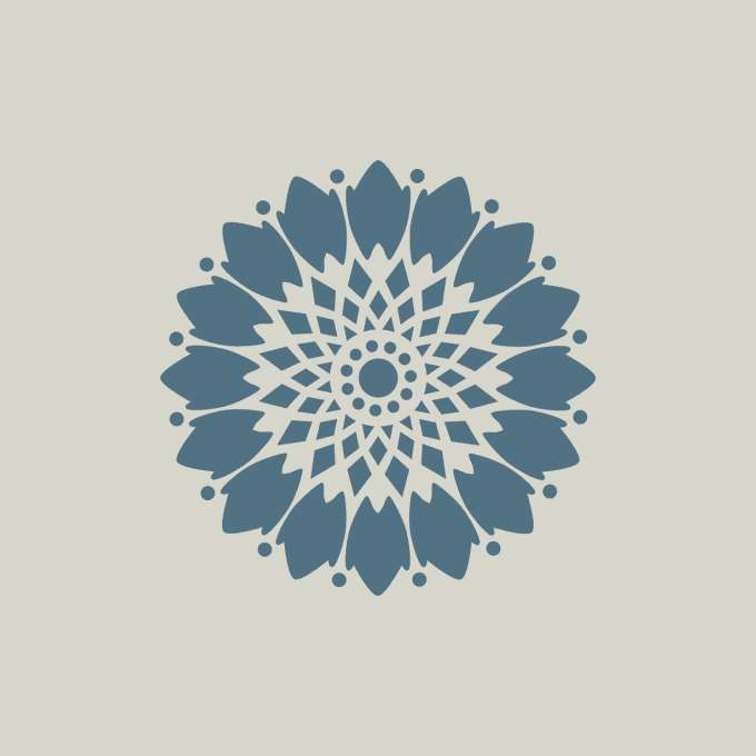 Pochoir fleur 3