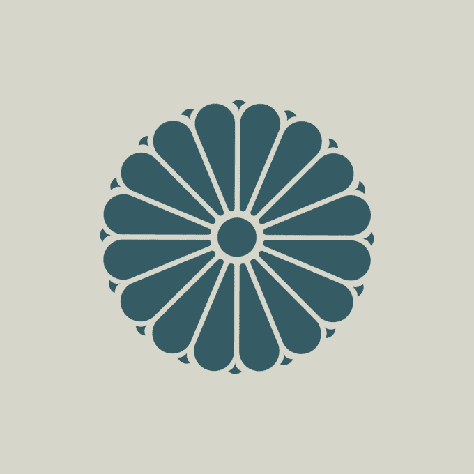 Pochoir fleur chrysanthème