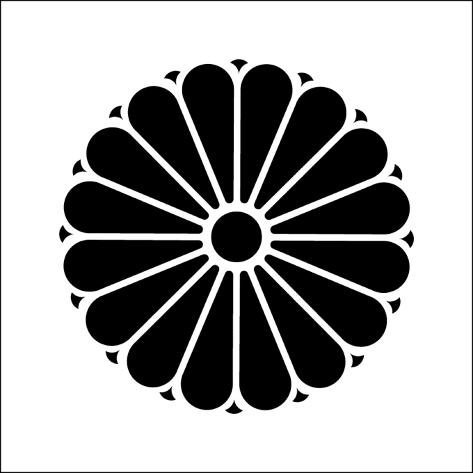 Pochoir fleur chrysanthème