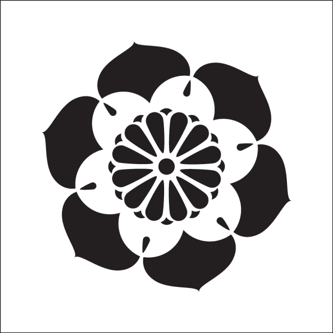 Pochoir fleur 1