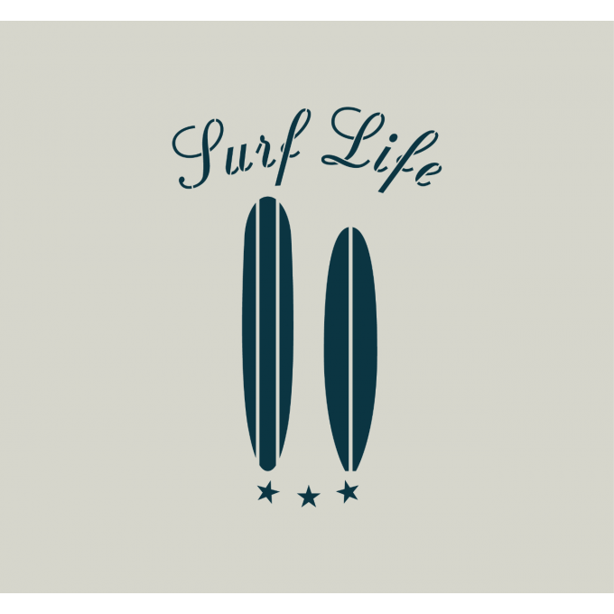 Pochoir surf life
