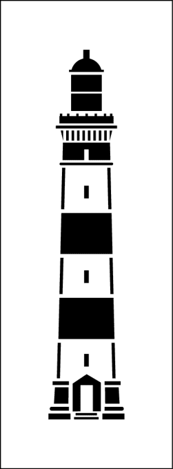Pochoir du phare du Créac'h (île d'Ouessant)
