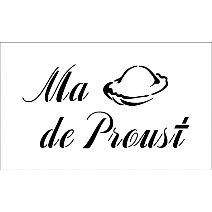 Pochoir Madeleine de Proust