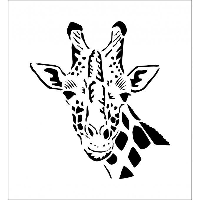 Pochoir girafe