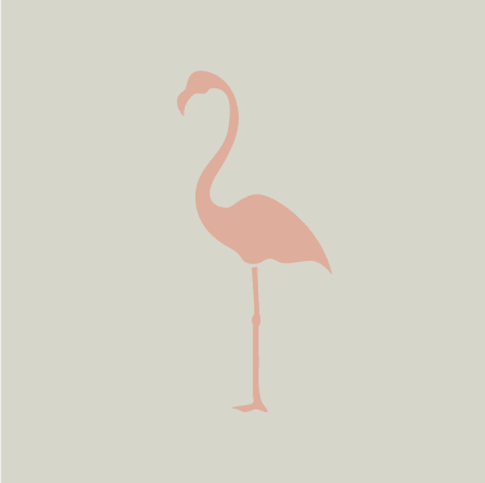 Pochoir Flamand Rose