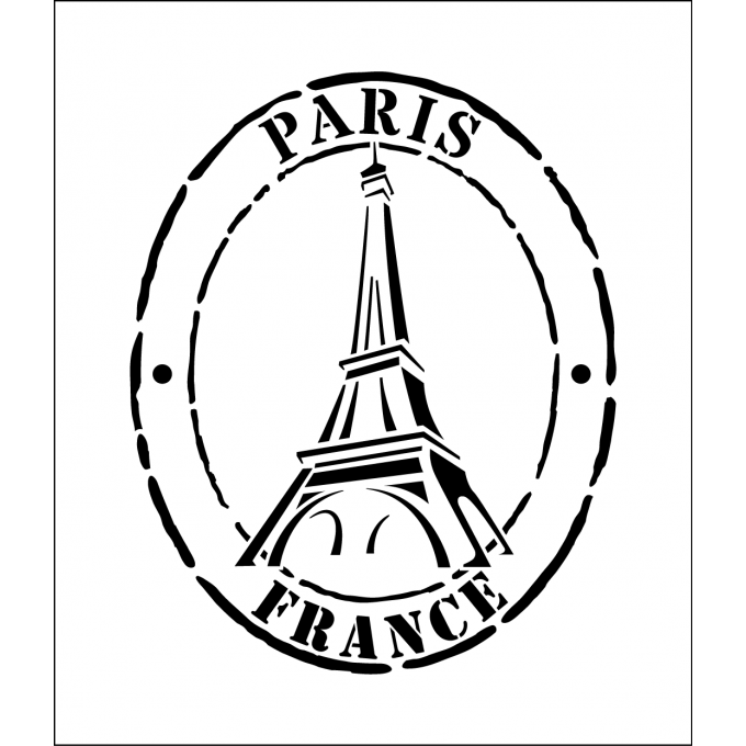 Pochoir tampon Paris