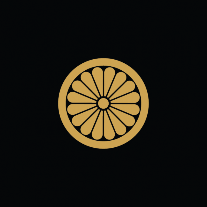 Sticker kamon chrysanthème