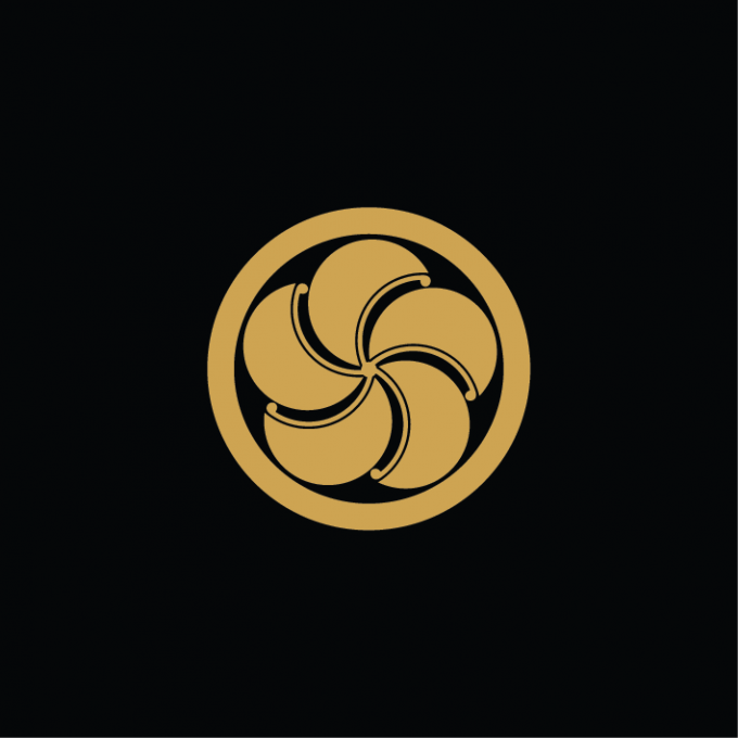 Sticker kamon fleur de coing