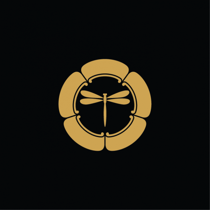 Sticker kamon libellule