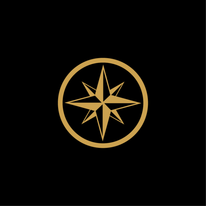 Sticker kamon rose des vents