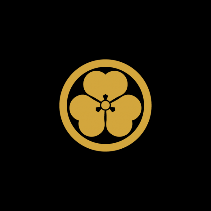 Sticker Kamon Oxalys (Maru ni katabami)